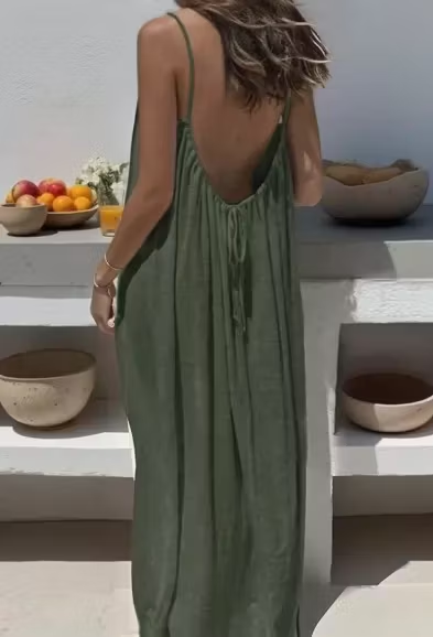 House Backless Maxi Dress β Your Ultimate Home Essential β¨