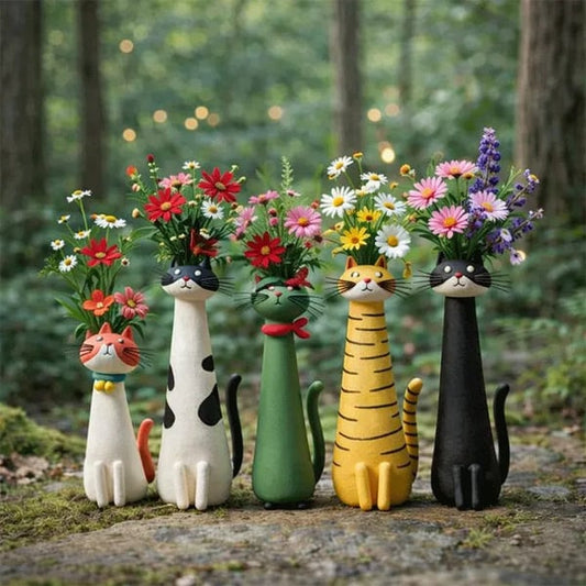 😻Handcrafted Quirky Cat Vase