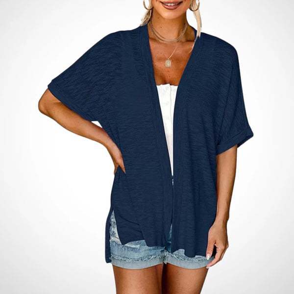 Women's Lightweight Cardigan 2026 Summer ☀️ Short Sleeve Open Front Beach Coverup 🏖️ Vacation Outdoor Fun Knitwear ✨ Comfort Casual Loose Minimalist Basic Knitting Batwing Shortsleeve Tops 👕 Womenswear