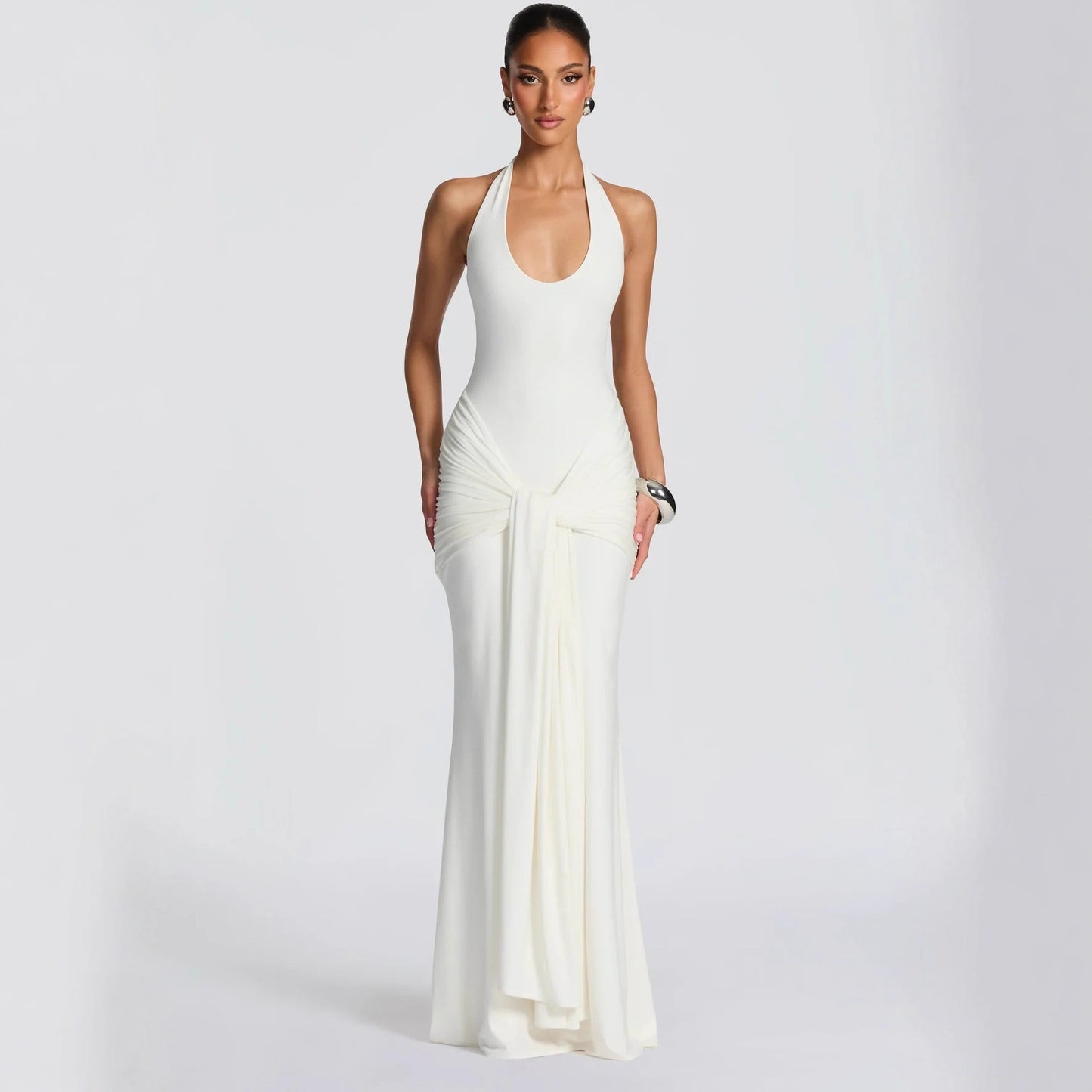 ✨🎀Spaghetti strap maxi dress, bodycon halter neck dress