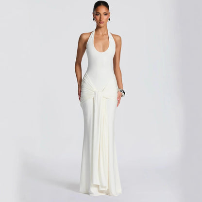 ✨🎀Spaghetti strap maxi dress, bodycon halter neck dress