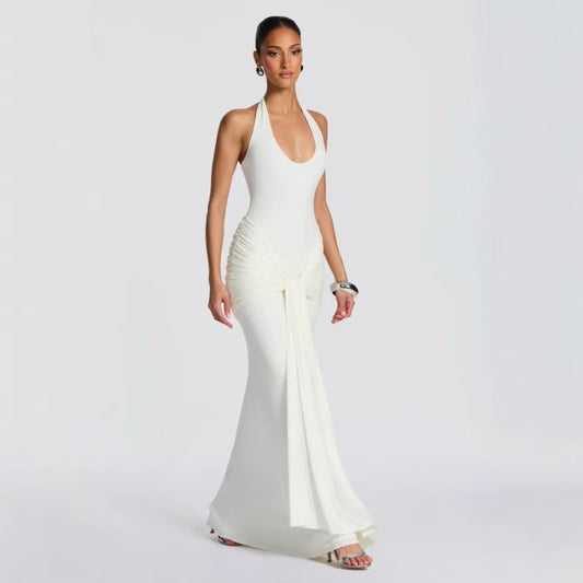 ✨🎀Spaghetti strap maxi dress, bodycon halter neck dress