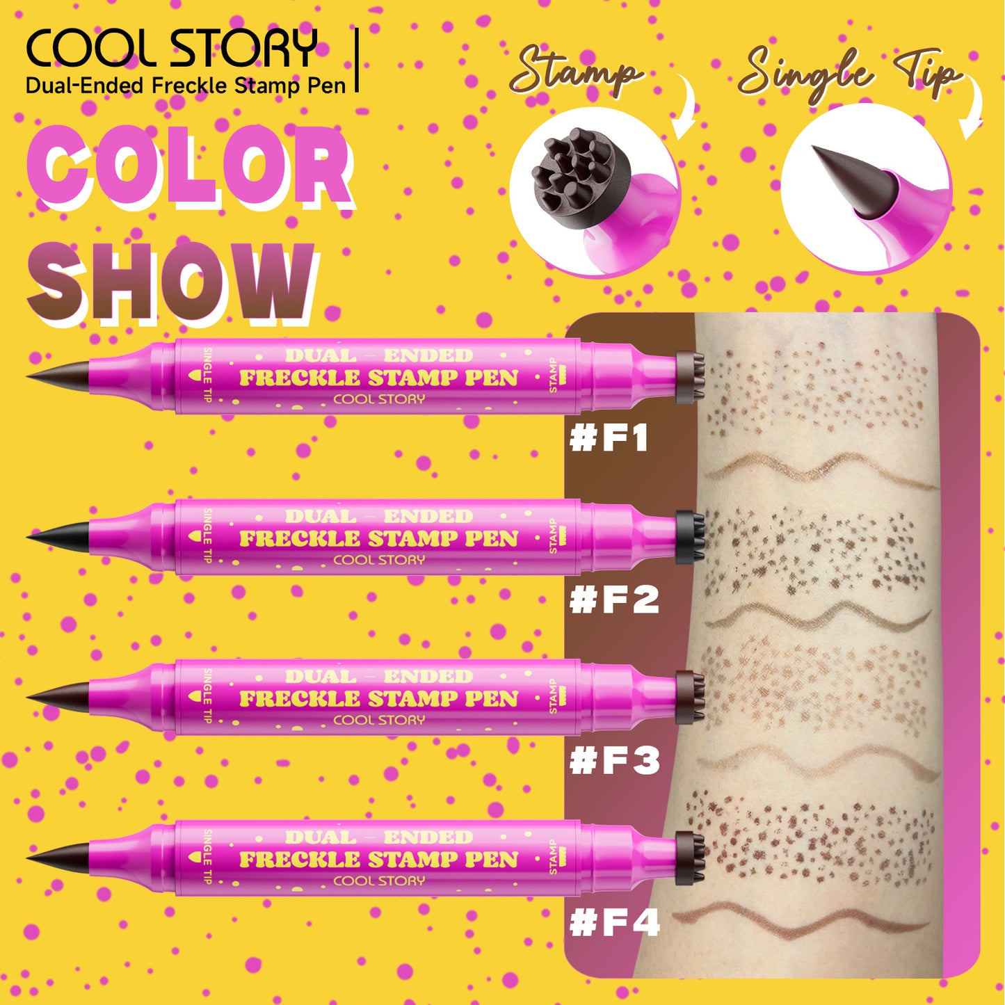 ❤️BUY 2 GET 1 FREE❤️ Dual-Ended Freckle Stamp Pen ✨