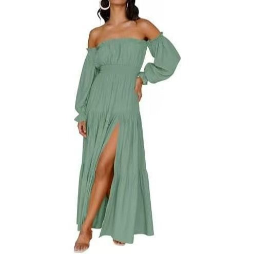 🌼 Ruffled long-sleeved dress