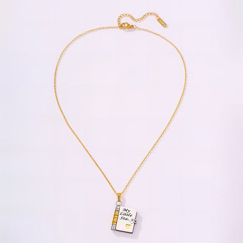 📖Openable Book Necklace❤️Hide your love between the pages❤️