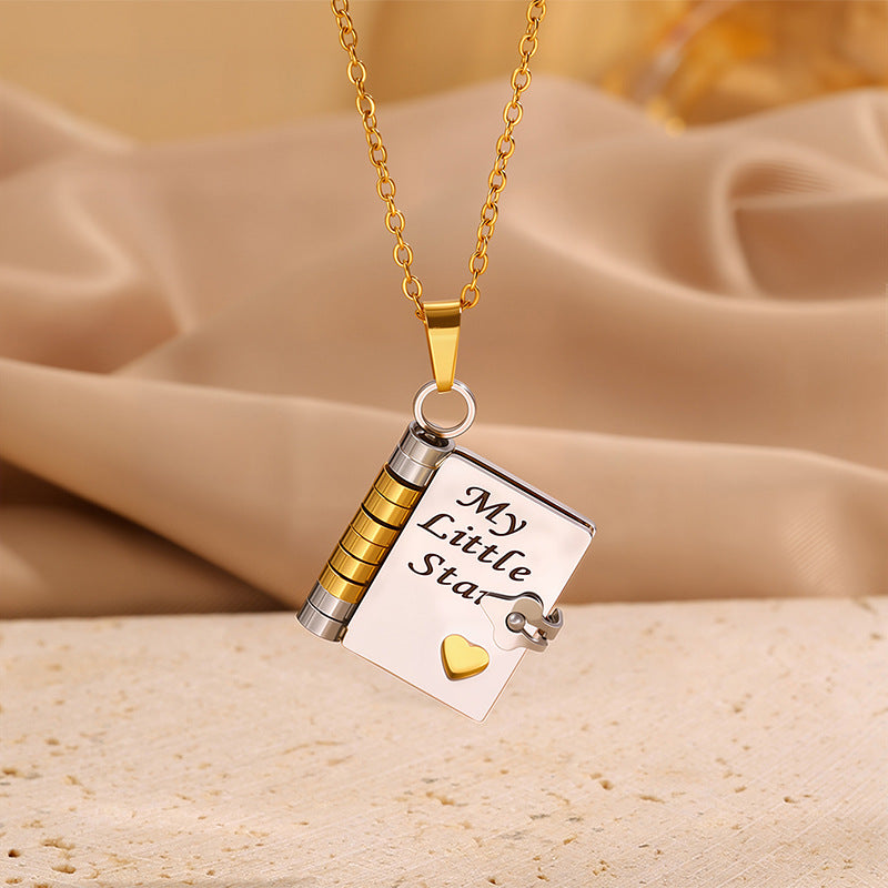 📖Openable Book Necklace❤️Hide your love between the pages❤️