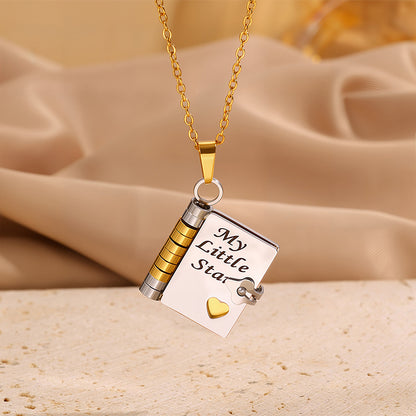 📖Openable Book Necklace❤️Hide your love between the pages❤️