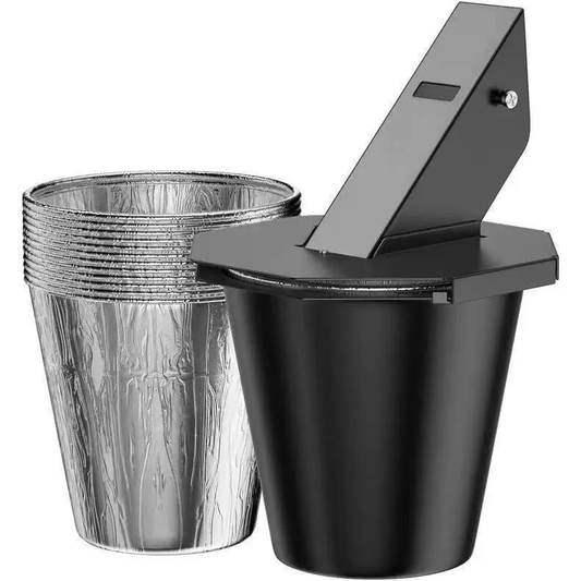 Summer Hot Sale ✨ Grease Bucket with Lid (Includes Two Foil Liners)