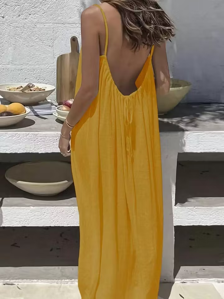 House Backless Maxi Dress – Your Ultimate Home Essential ✨