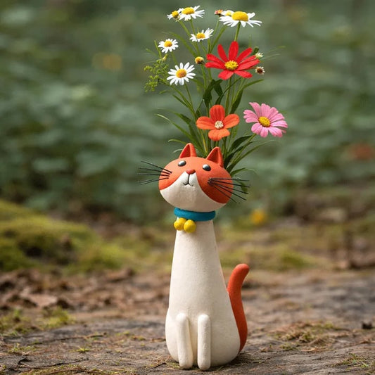 😻Handcrafted Quirky Cat Vase
