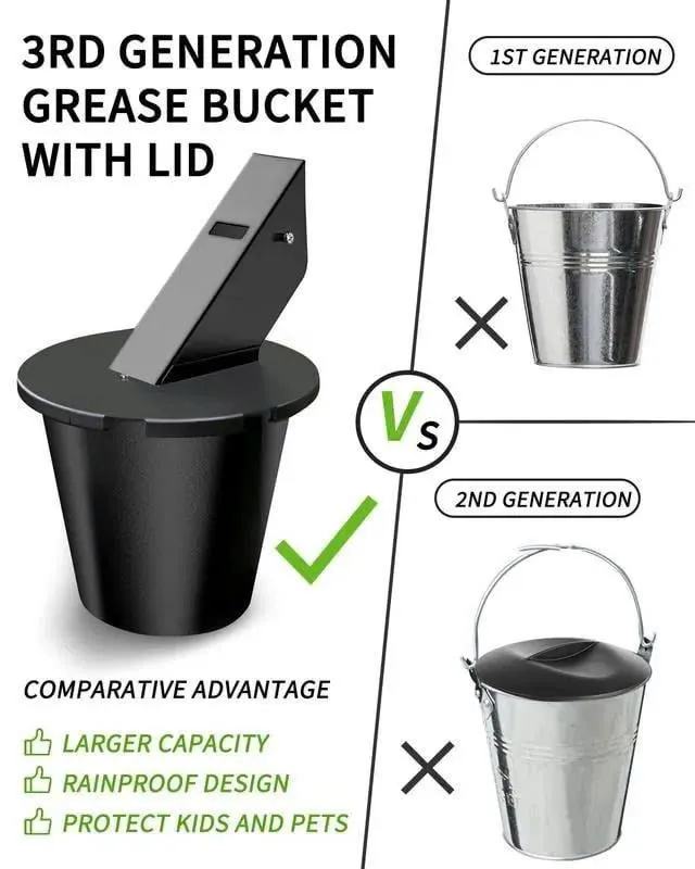 Summer Hot Sale ✨New Grease Bucket with Lid