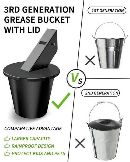Summer Hot Sale ✨New Grease Bucket with Lid