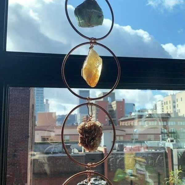 🔥Raw Crystal 7 Chakra Gemstone Wall Decor