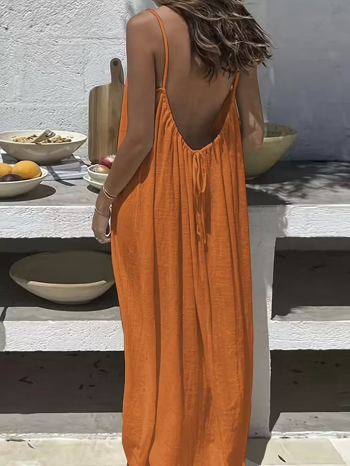 House Backless Maxi Dress – Your Ultimate Home Essential ✨